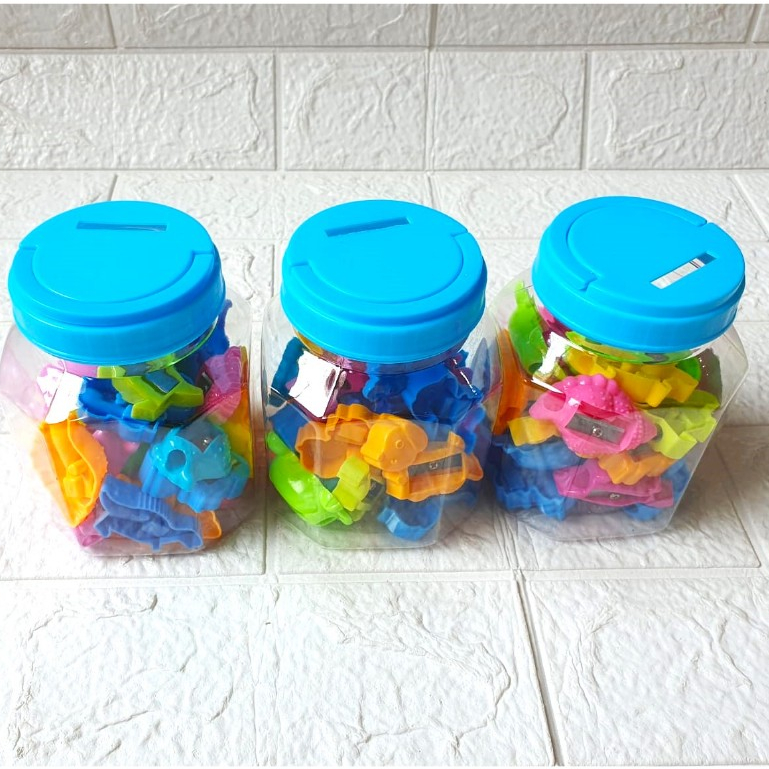 

(Isi 24 Pcs) Rautan Pensil Toples / Serutan / Sharpener