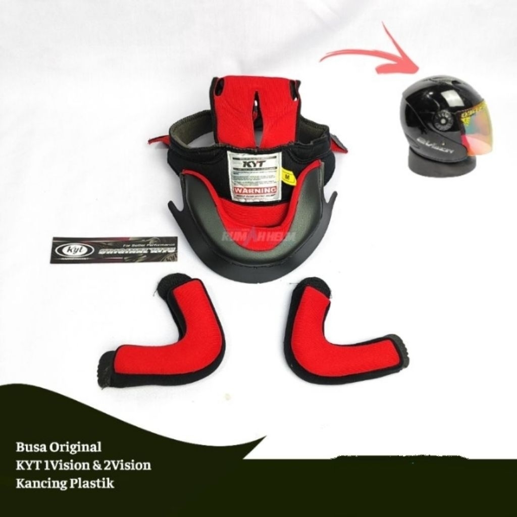 Busa set ORI KYT 2 vision part helm KYT 2vision original