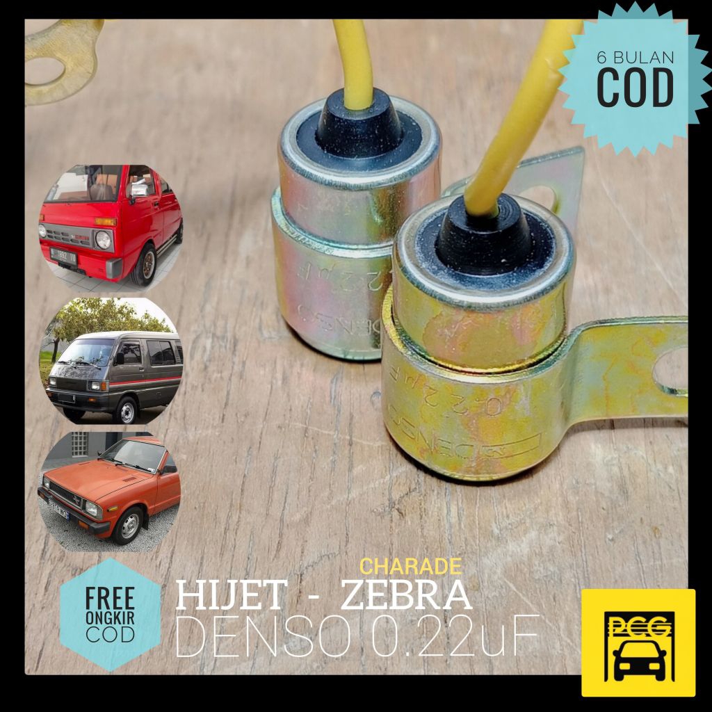 KONDENSOR PLATINA DENSO - CONDENSOR DELCO DAIHATSU HIJET / SEBRA S88/89/91 • KONDENSATOR PLATINA DEL