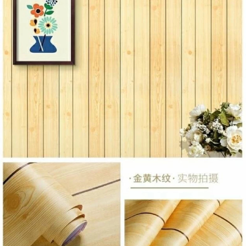 Wallpaper Dinding Kayu Kuning Lis Hitam Wallpaper Stiker Terbaru Tebal