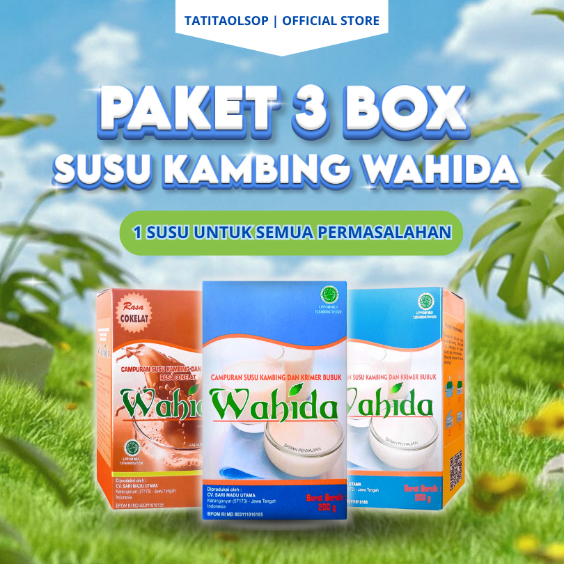 

PAKET 3 BOX SUSU WAHIDA - Atasi nyeri sendi & pegal linu serta tingkatkan imunitas tubuh