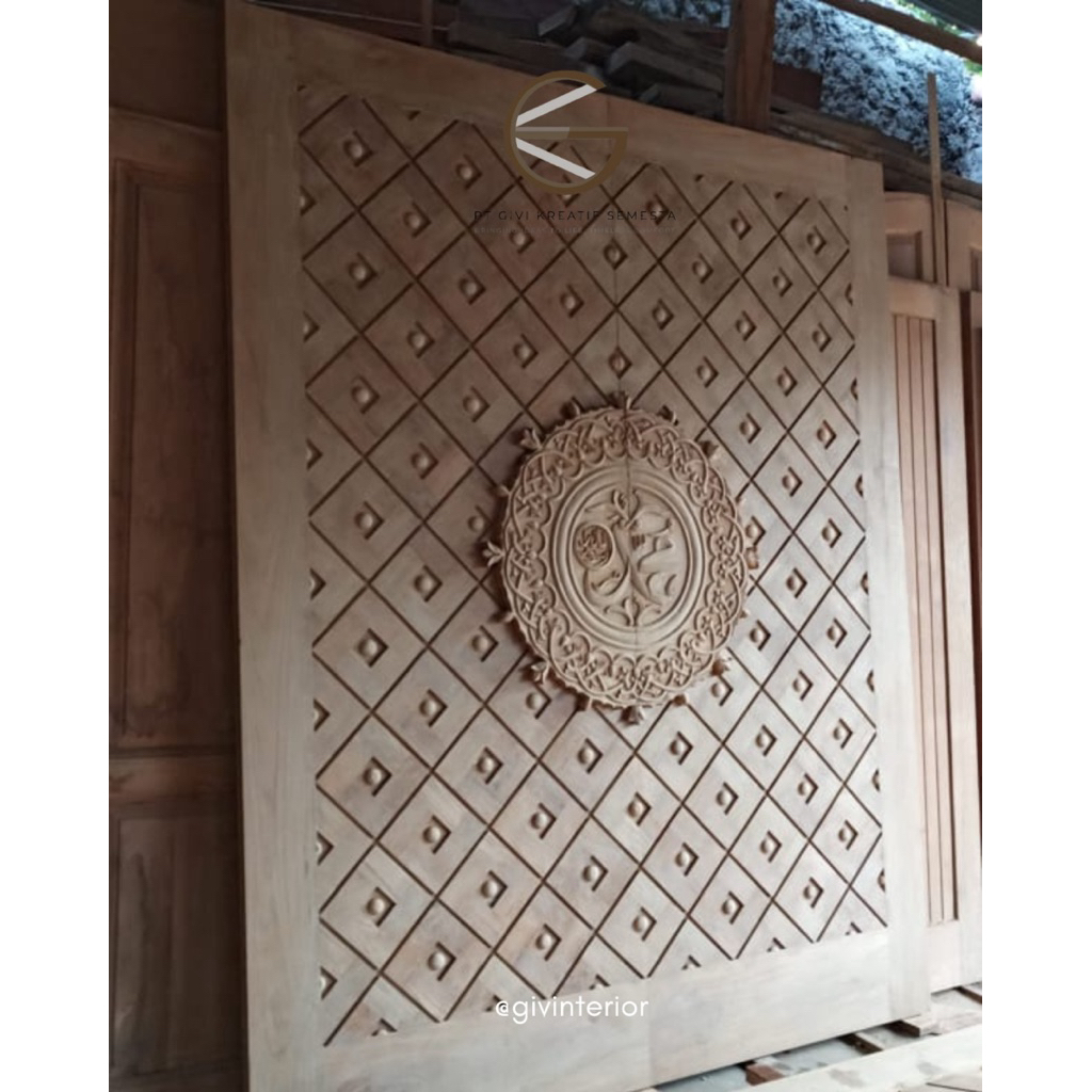 Pintu Jati Motif Masjid Nabawi