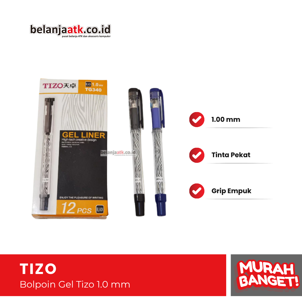 

Bolpoin Tizo TG340 1,0 mm / Pulpen / Bolpen