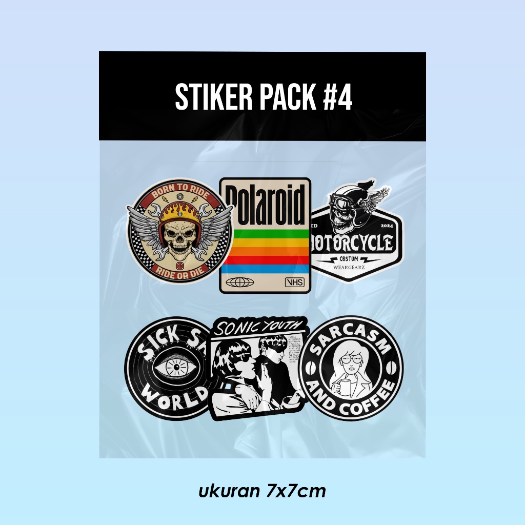 

Sticker Pack Bahan Vinyl Waterproof #4