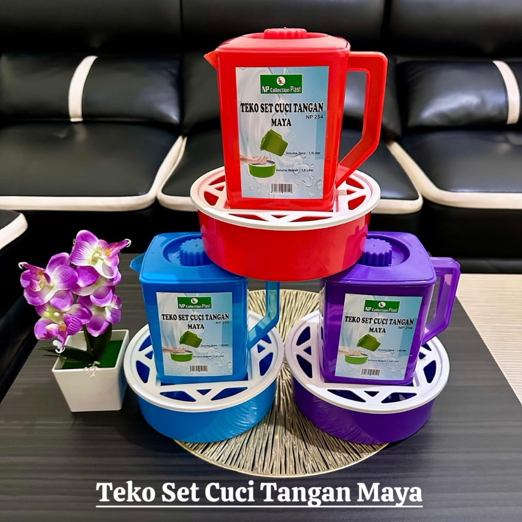 Teko set cuci tangan Maya - Teko cuci tangan plastik - Set Teko cuci tangan - Teko kobokan - Teko pl