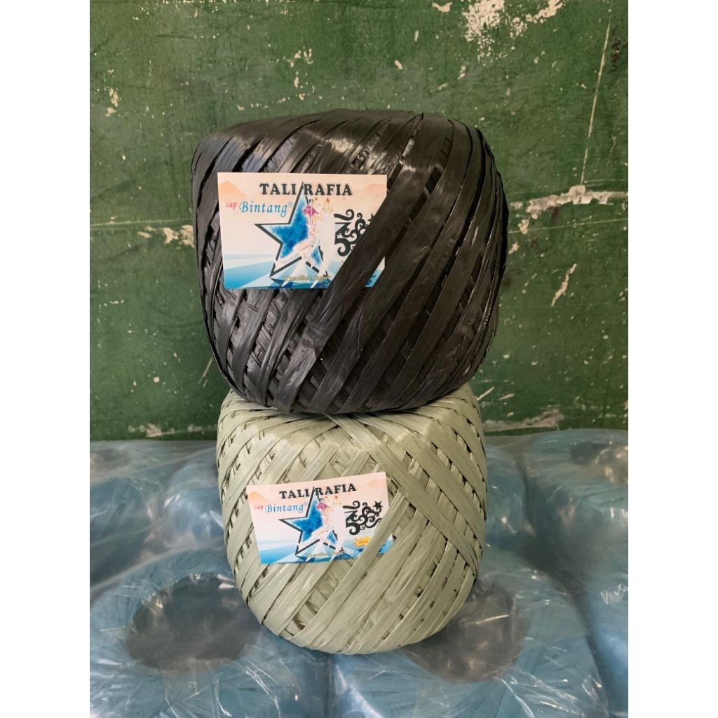 TALI RAFIA GULUNGAN KALENG CAP BINTANG bonus biji tanaman