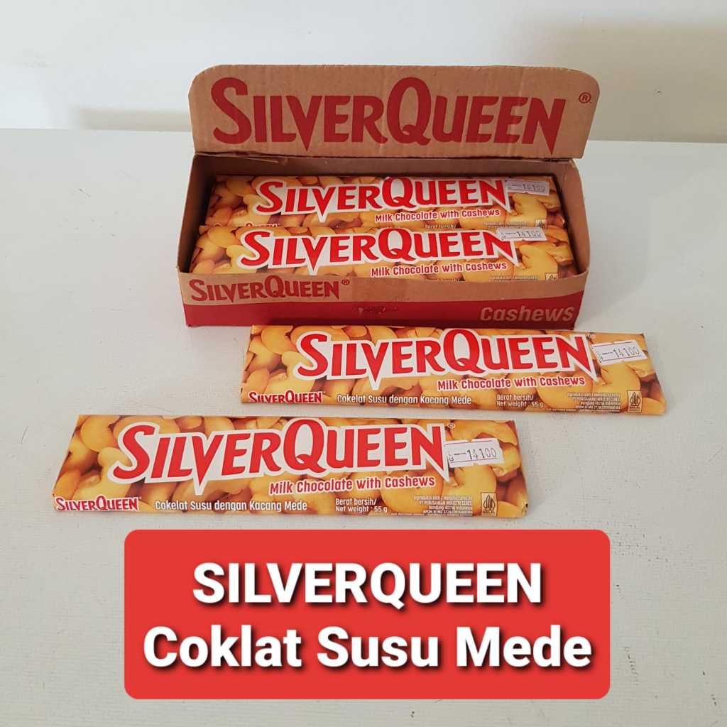 

SILVER QUEEN Coklat Batangan 55 gr / Silverqueen Coklat Susu Mede 55 gr