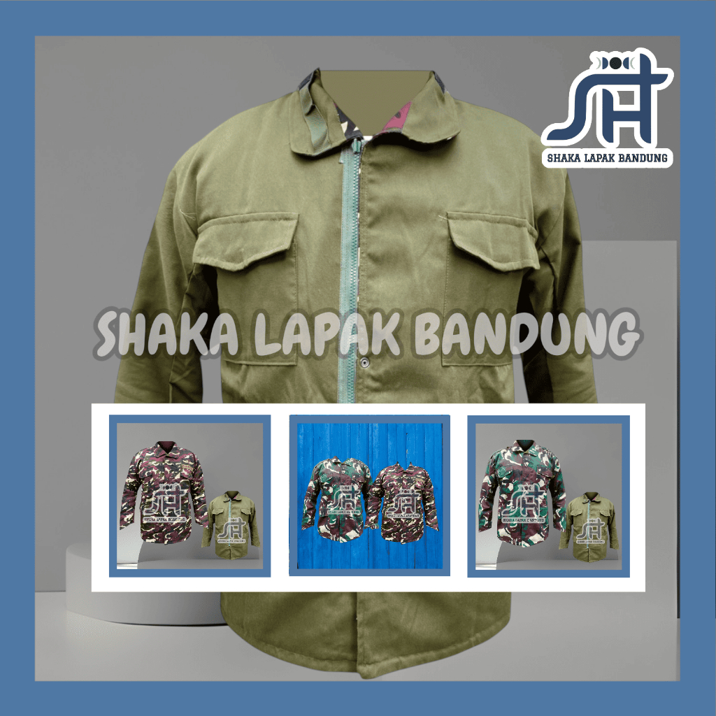 SH - Banser Jaket Nasional Bolak Balik - Jaket BB Motif Malfinas - Jaket Bolak Balik TNI Loreng Army