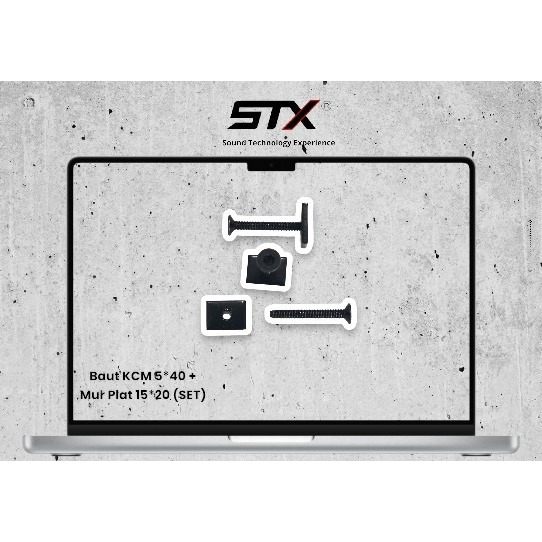STX - Baut KCM5*40 (L) + Mur Plat 15*20/M5
