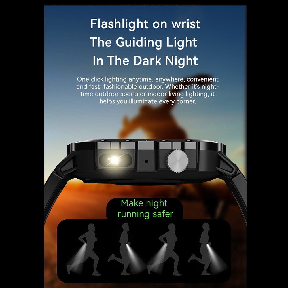 New HUAWEI Jam Tangan Pintar Tahan Air 3ATM Asli Pria Luar Ruangan 100+ Olahraga Deteksi Oksigen