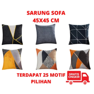 SARUNG BANTAL SOFA SARUNG SOFA SARUNG BANTAL SOFA 45X45 SARUNG BANTAL POLOS SARUNG SOFA POLOS