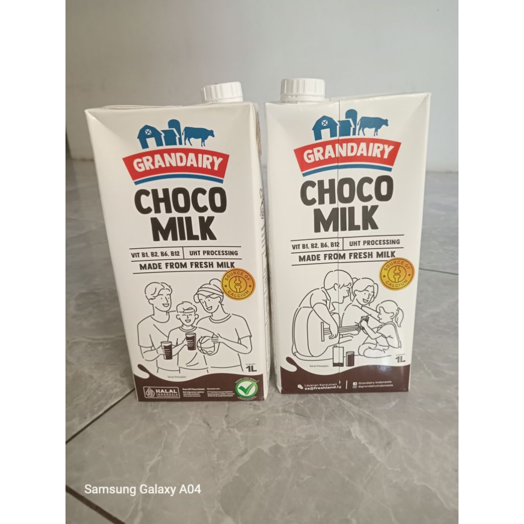 

Susu Grandairy choco milk 1 lt bundling 2 pcs