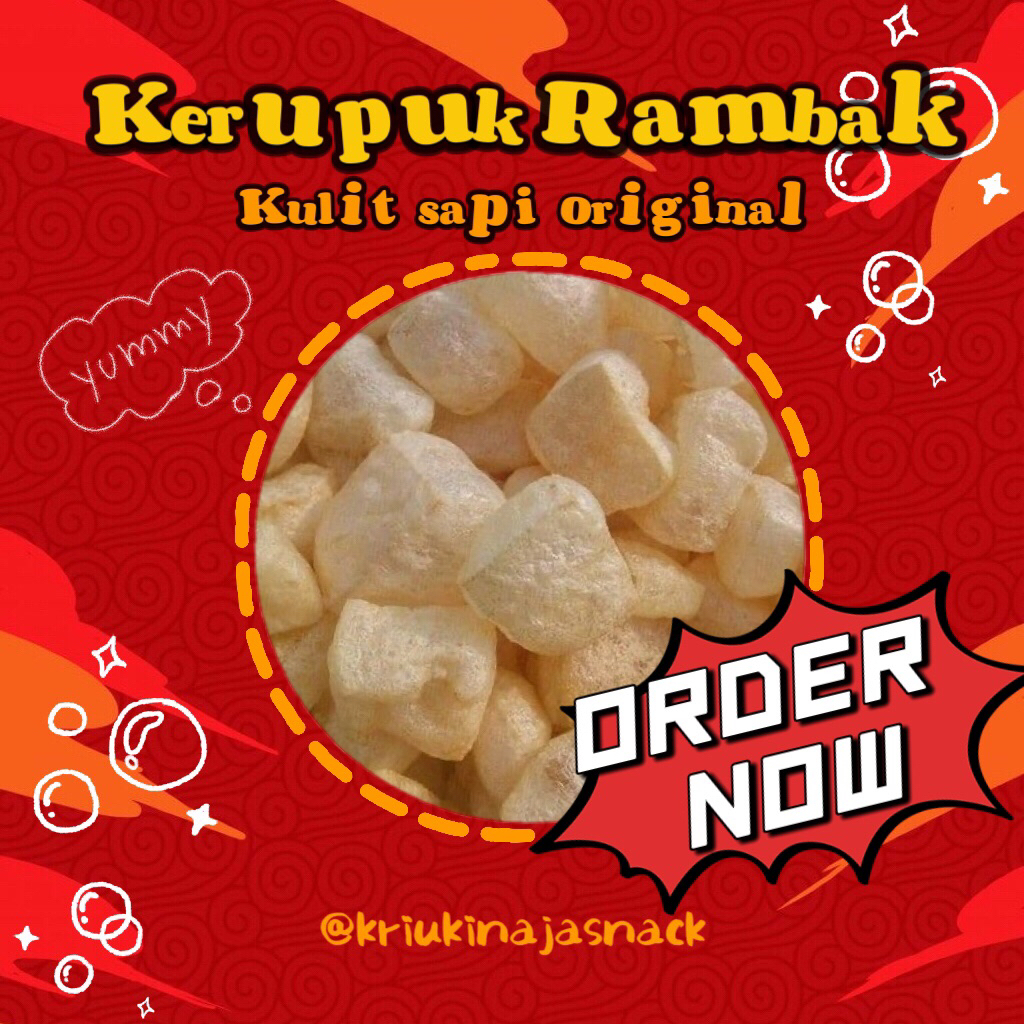 

Kerupuk Rambak Original/Dorokdok original 100g | 250g| 500g