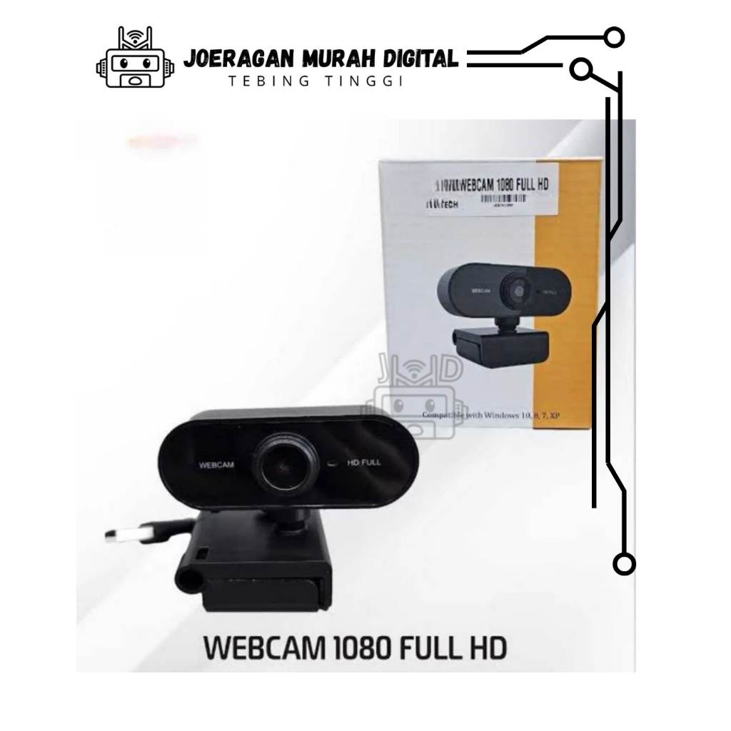 Webcam HD 1080p PC Cam Komputer Web Kamera 1080