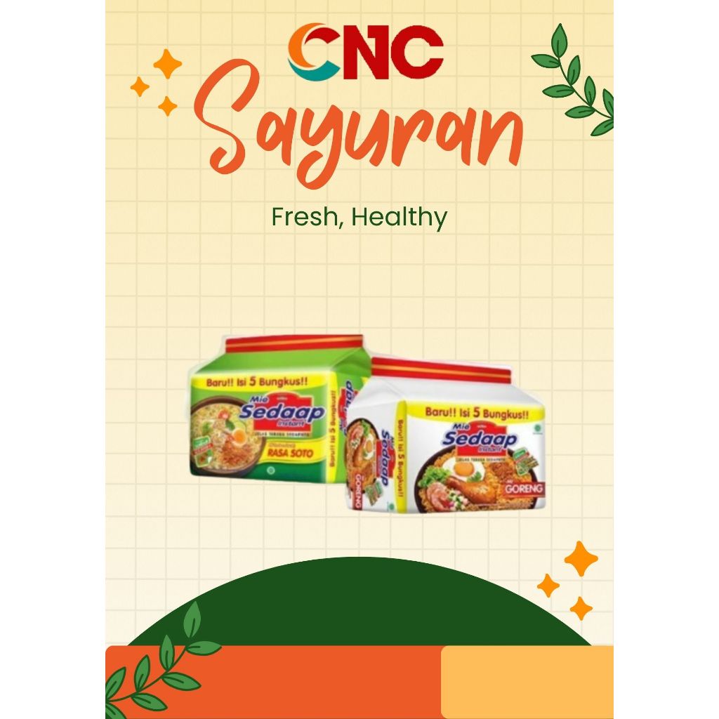 

MIE SEDAP GORENG dan MIE SEDAP SOTO ISI 5