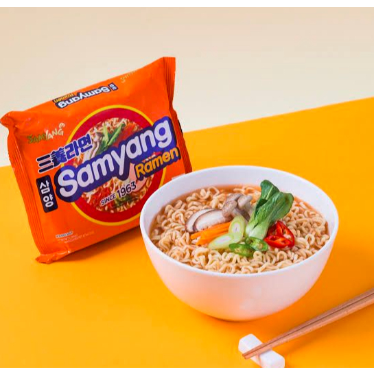 

Samyang Ramen Original / Samyang green Ramen mi kuah rasa original 120g