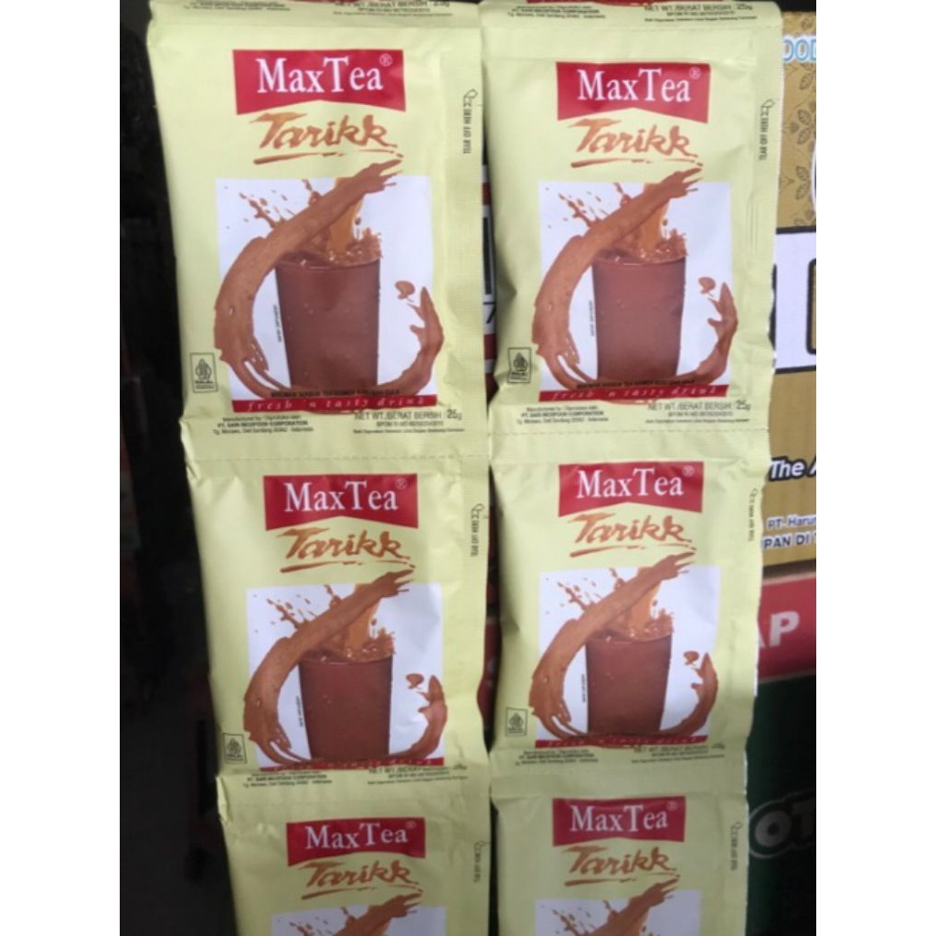 

Max Tea Tarikk 10x 25g/Tea Instan Teh Tarik/Mextea teh tarik per rtg isi 10 bgks