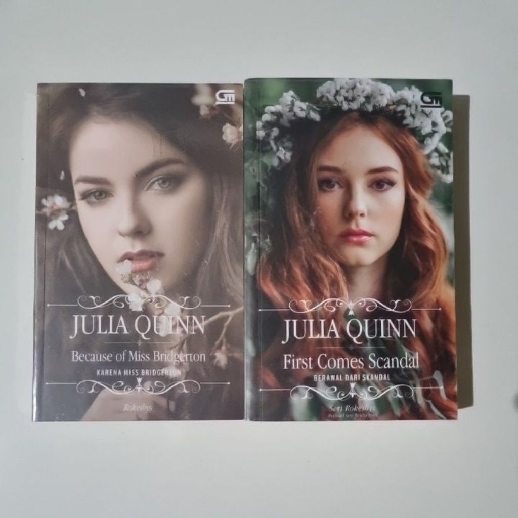 Novel Julia Quinn Seri Rokesby Preloved Original Terjemahan | First Comes Scandal | Because of Miss 