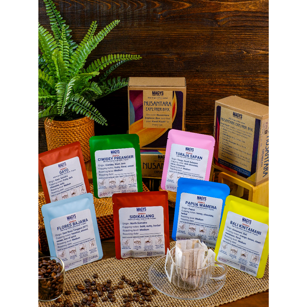 

Nusantara Explorer Box Drip-to-Go™ Coffee Sachet Indonesia - Regular