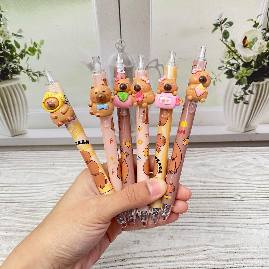 

PULPEN CETEK RESIN CAPYBARA pena lucu tinta hitam bisa COD pen imut keren pulpen unik atk kebutuhan anak sekolah termurah import