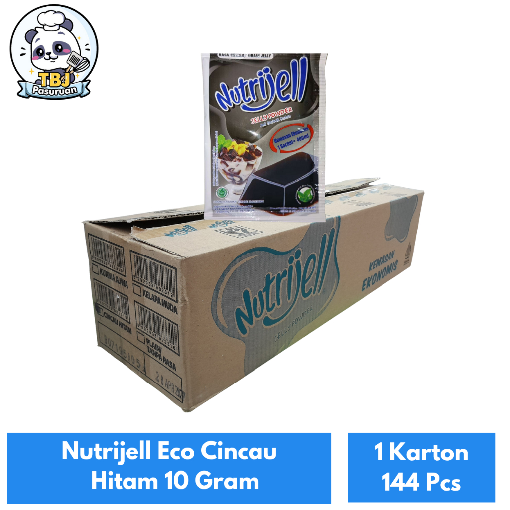 

Nutrijell Eco Cincau Hitam 10 Gram Kemasan 1 Karton Isi 144 Pcs