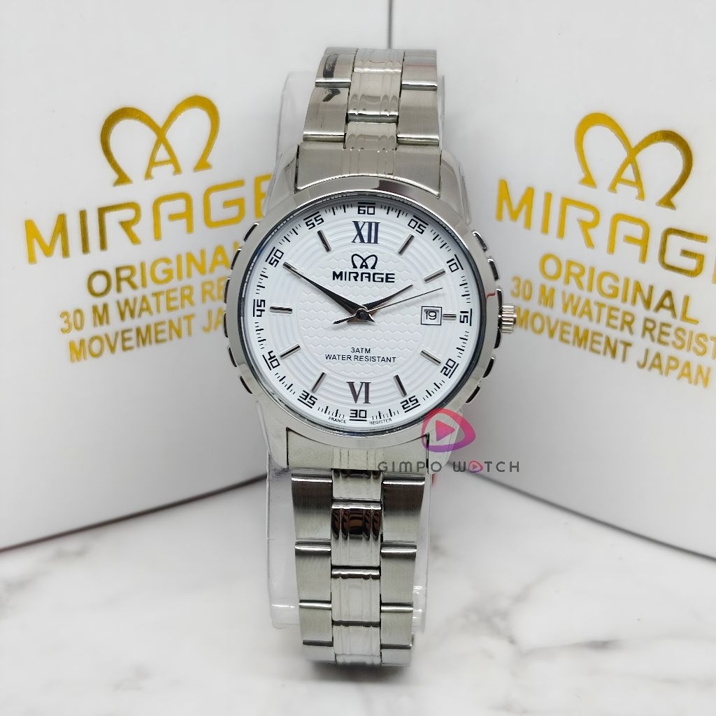 MIRAGE Jam Tangan Analog Wanita Tahan Air Original BRP019L