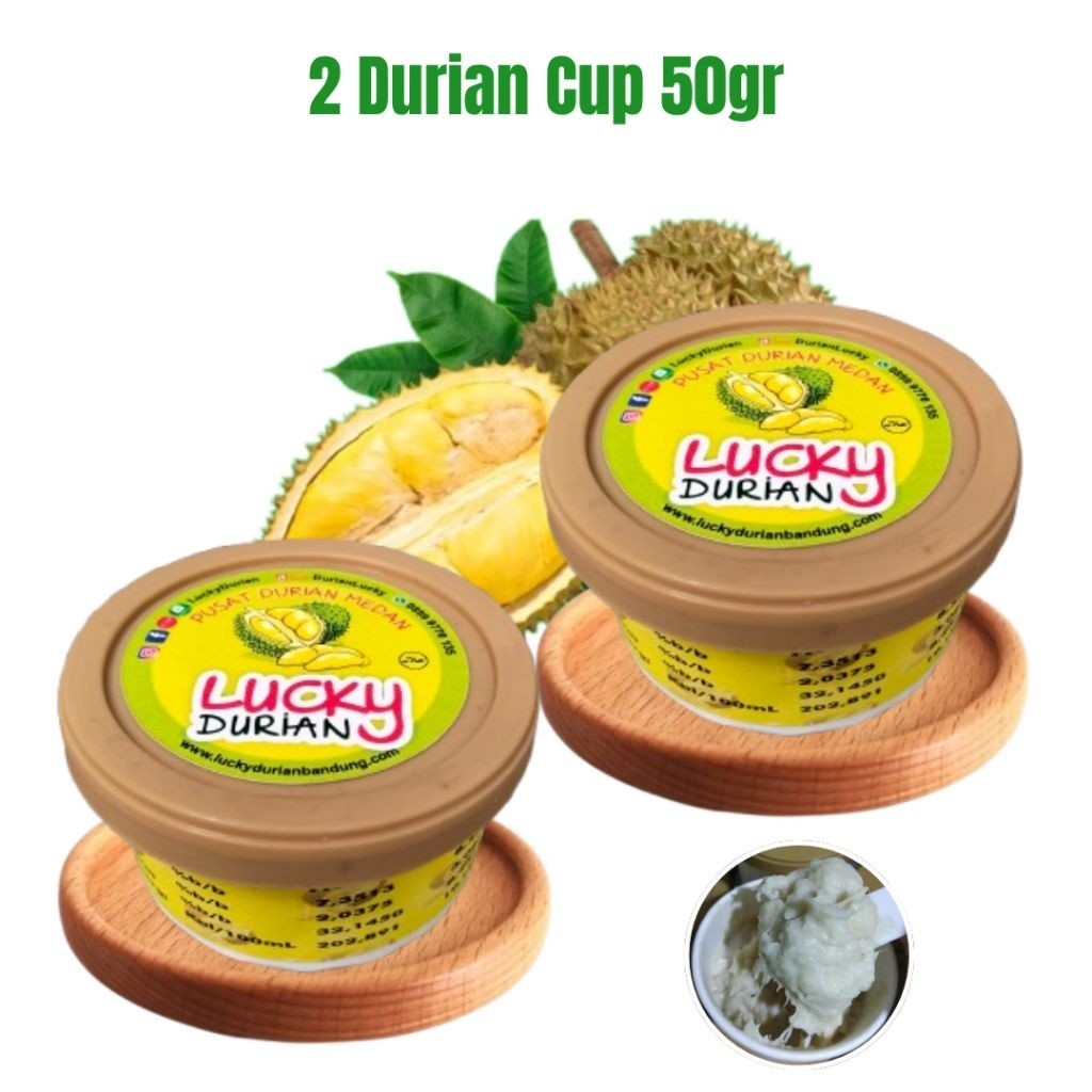 

PROMO 2 DURIAN CUP 50GR