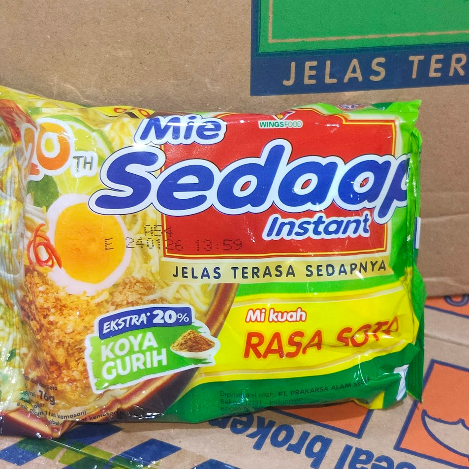

Mie SEDAAP Instan Kuah rasa Soto 1karton isi 40pcs