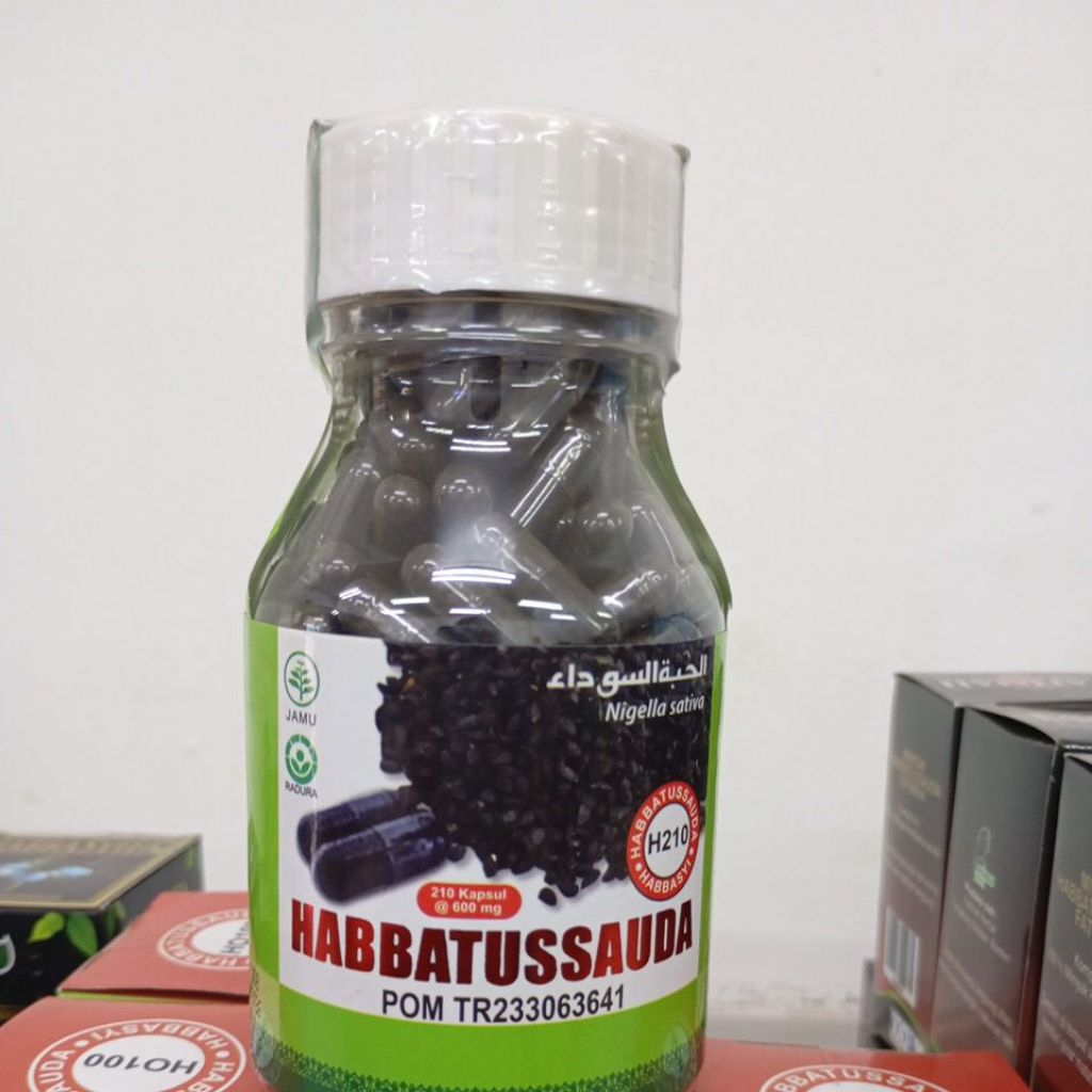 Kapsul Habbatussauda Bubuk Original List Hijau - 210 Kapsul
