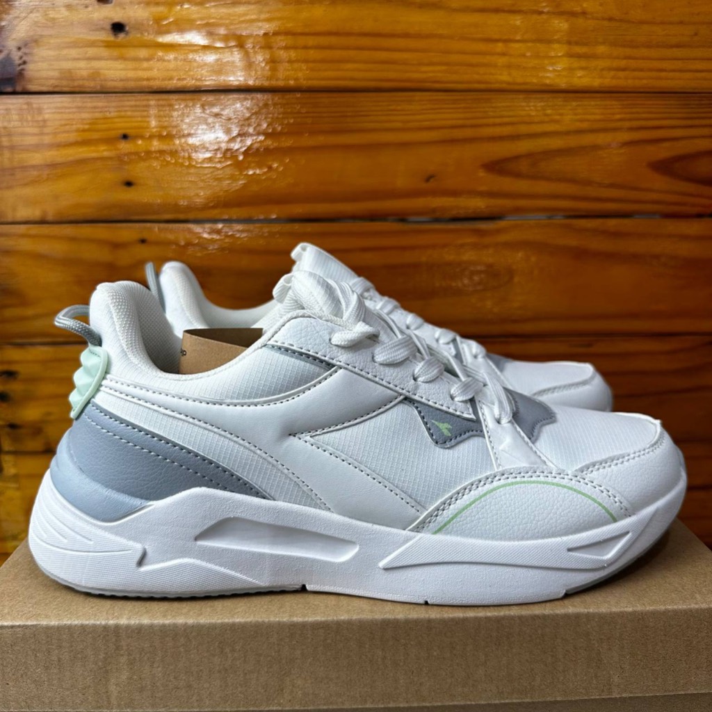 SEPATU DIADORA WANITA DIADORA MAGEN WHITE GREY SNEAKER SPORTY RUNNING COD ORIGINAL