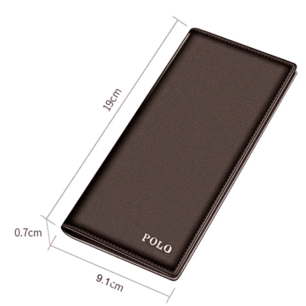 Dompet Pria Kulit Sintetis Dompet Pria Wallet PANJANG Polo