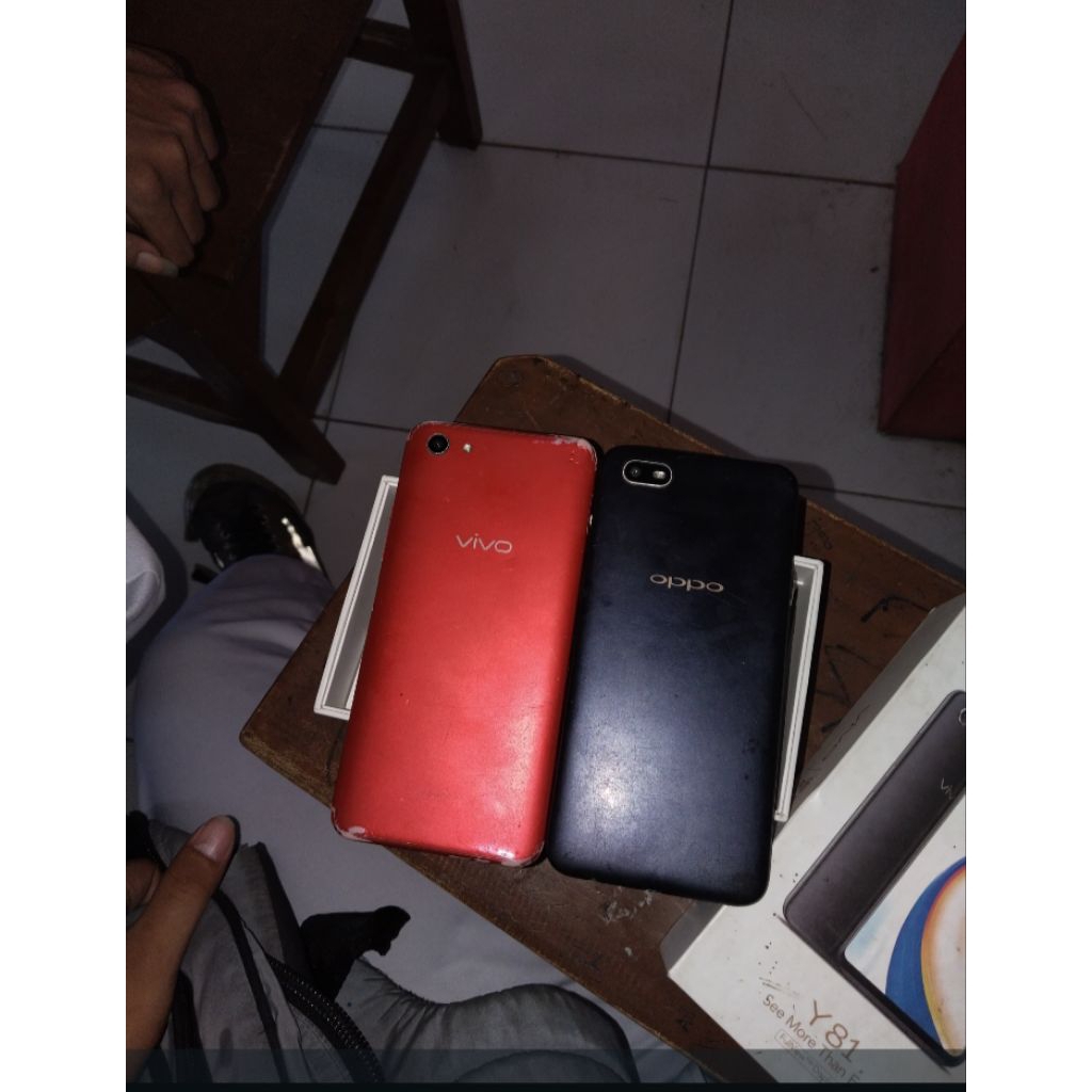 oppo A1K & VIVO Y81 MINUS LCD MESIN HIDUP