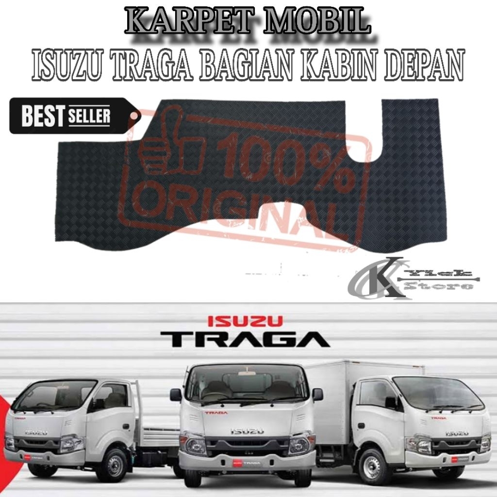 Karpet mobil Isuzu traga bagaian depan / Karpet bagian depan mobil Isuzu traga / Karpet mobil bagian