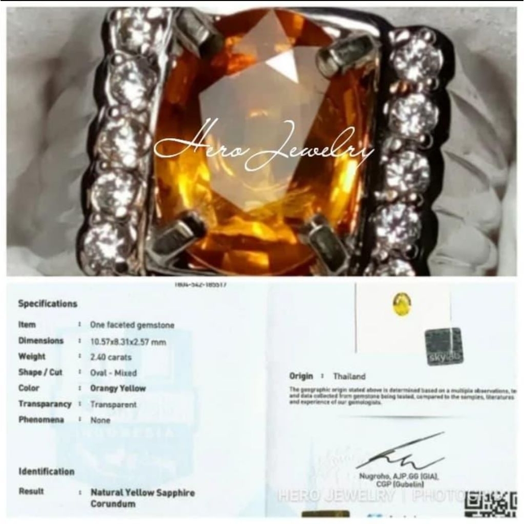 Natural Yellow Sapphire Batu Permata Safir Ada garnet tsavorite alexandrite chrysoberyl topaz tourma