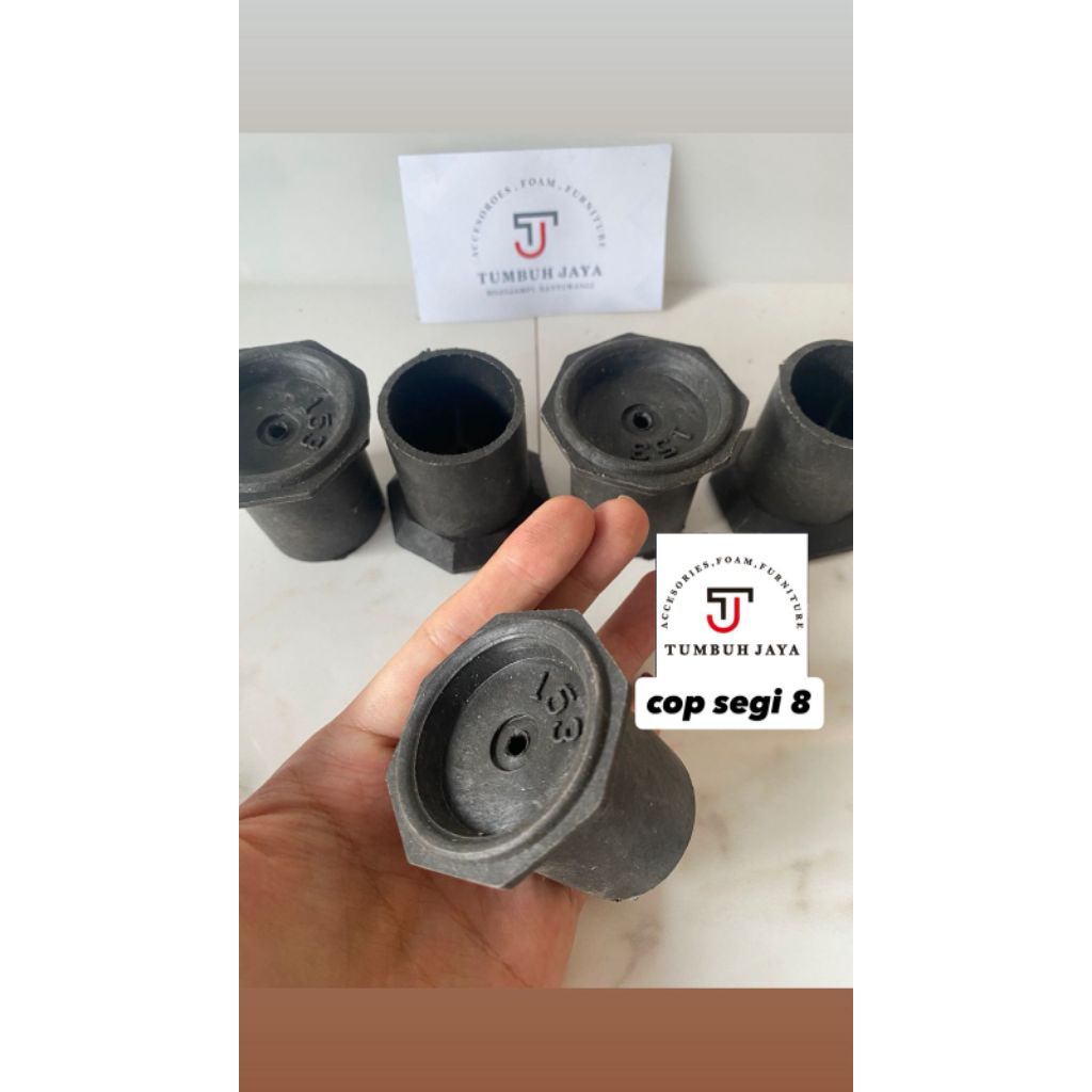 kaki sofa plastik/cop sofa/alas kaki karet/cop kursi segi delapan