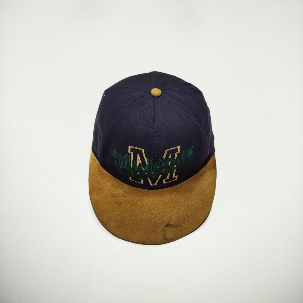 Michigan Visor Leather Cap
