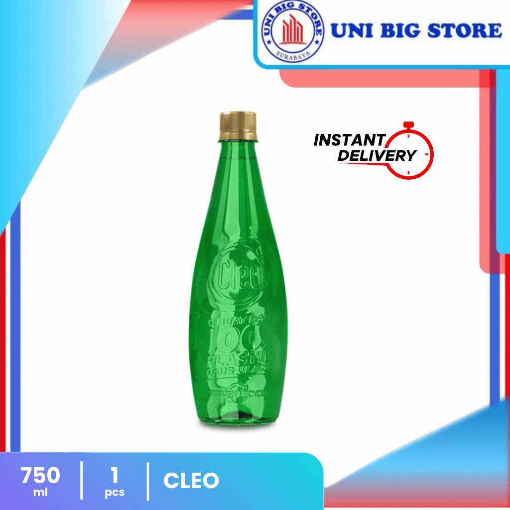 

Cleo Air Murni Eco Green 750ml 1 pcs ECER Air Minum Botol Hijau