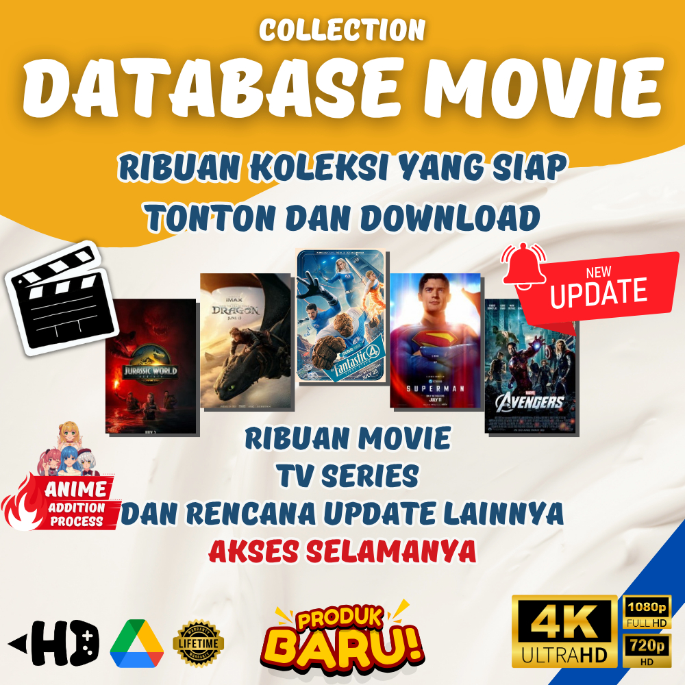 DATABASE Collection Movie Siap Tonton Kapanpun & Dimanapun | Akses Selamanya