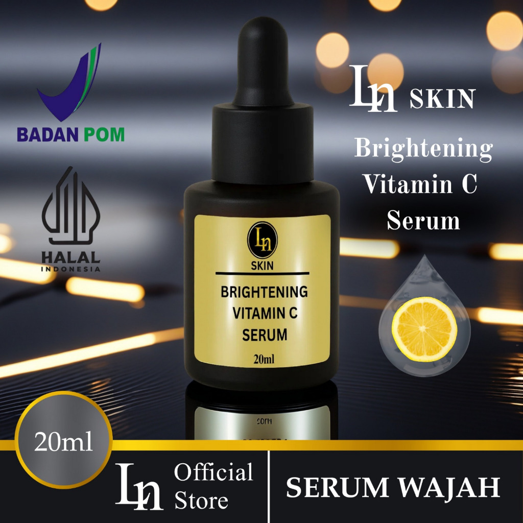 serum wajah ORI LN glowing Skin Face Serum Vitamin C All Type Skin 20ml Brightening & Glowing Serum 