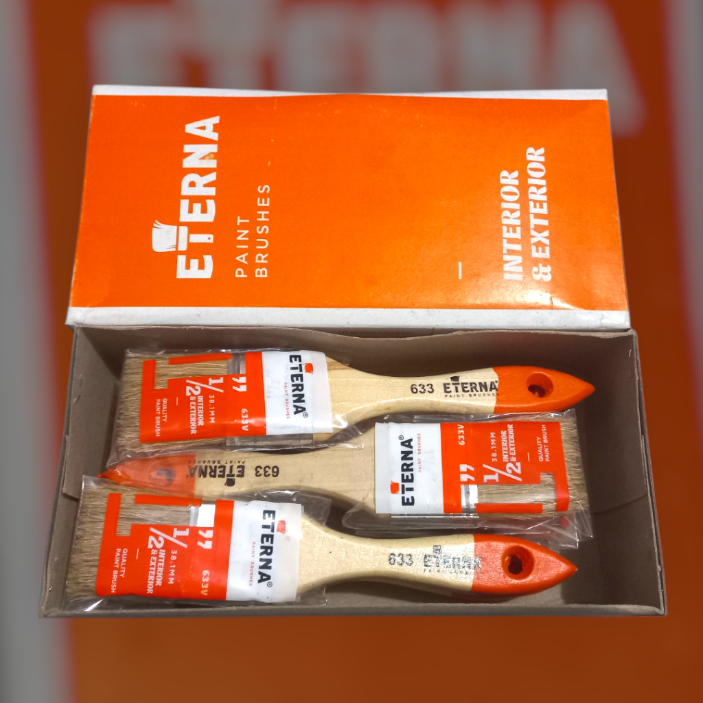 

KUAS CAT ETERNA 1.5" (38.1mm) - Paint Brush Eterna 1.5 Inch - Kuas Cat 1.5 Inch