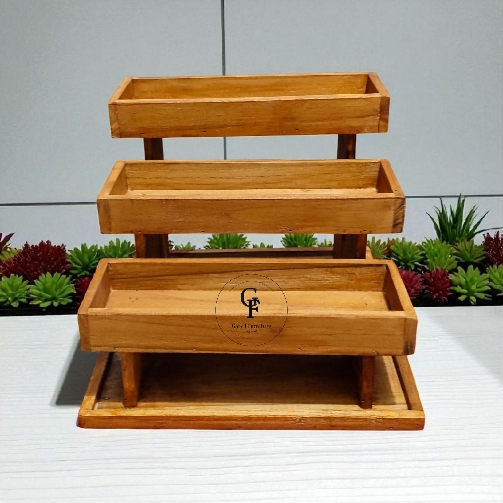 Rak Susun Serba Guna Rak Bumbu Dapur Rak Kosmetik Rak Skincare Rak Toples Rak Bawang Perlengkapan Da