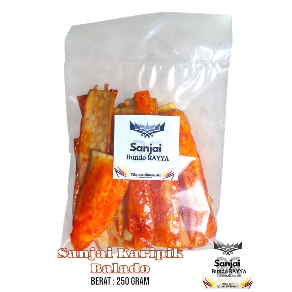 

Karipik Sanjai Balado / Keripik Sanjai Khas Minangkabau / Sanjai Asli Minang