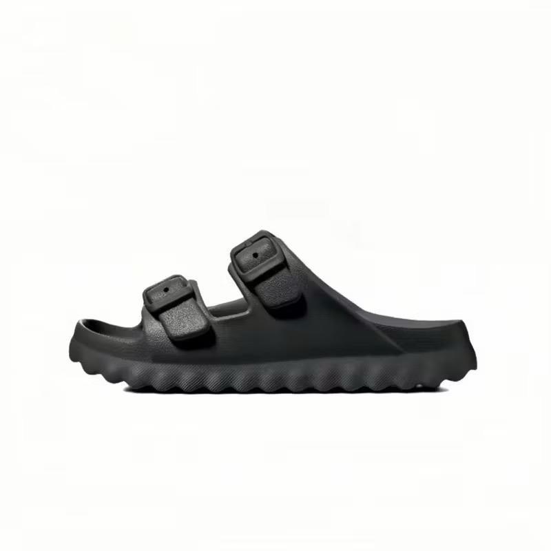 Sandal slip on casual pria wanita motif gesper bahan karet eva lembut dan lentur
