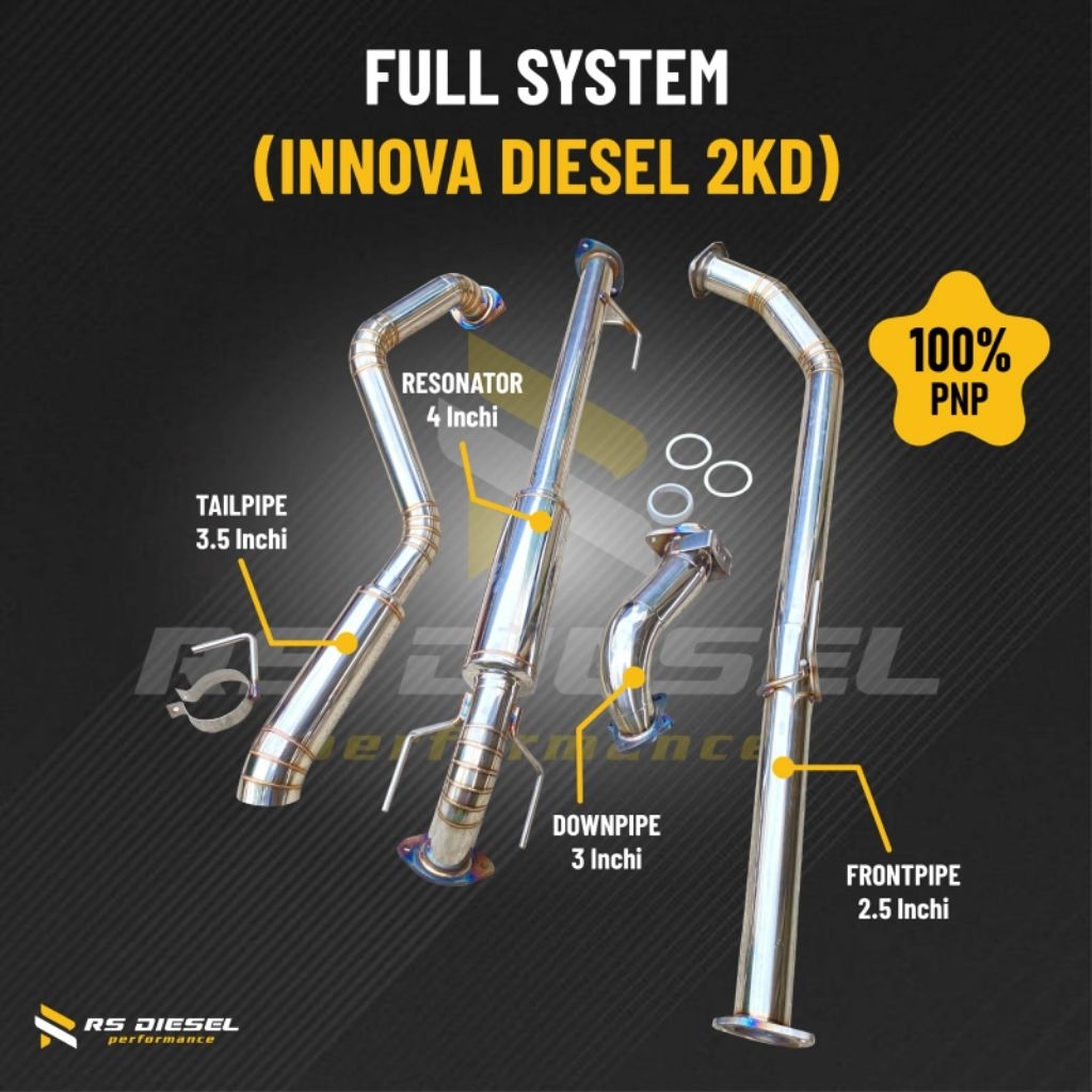 KNALPOT MOBIL INNOVA DIESEL 2KD