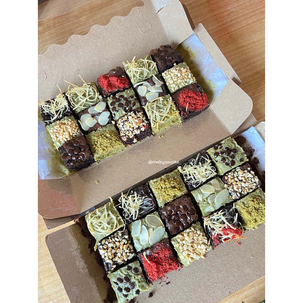 

fudgy brownies mix Matcha Topping