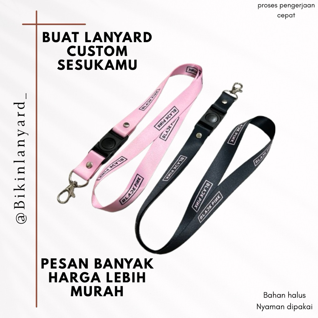 

Lanyard Black Pink