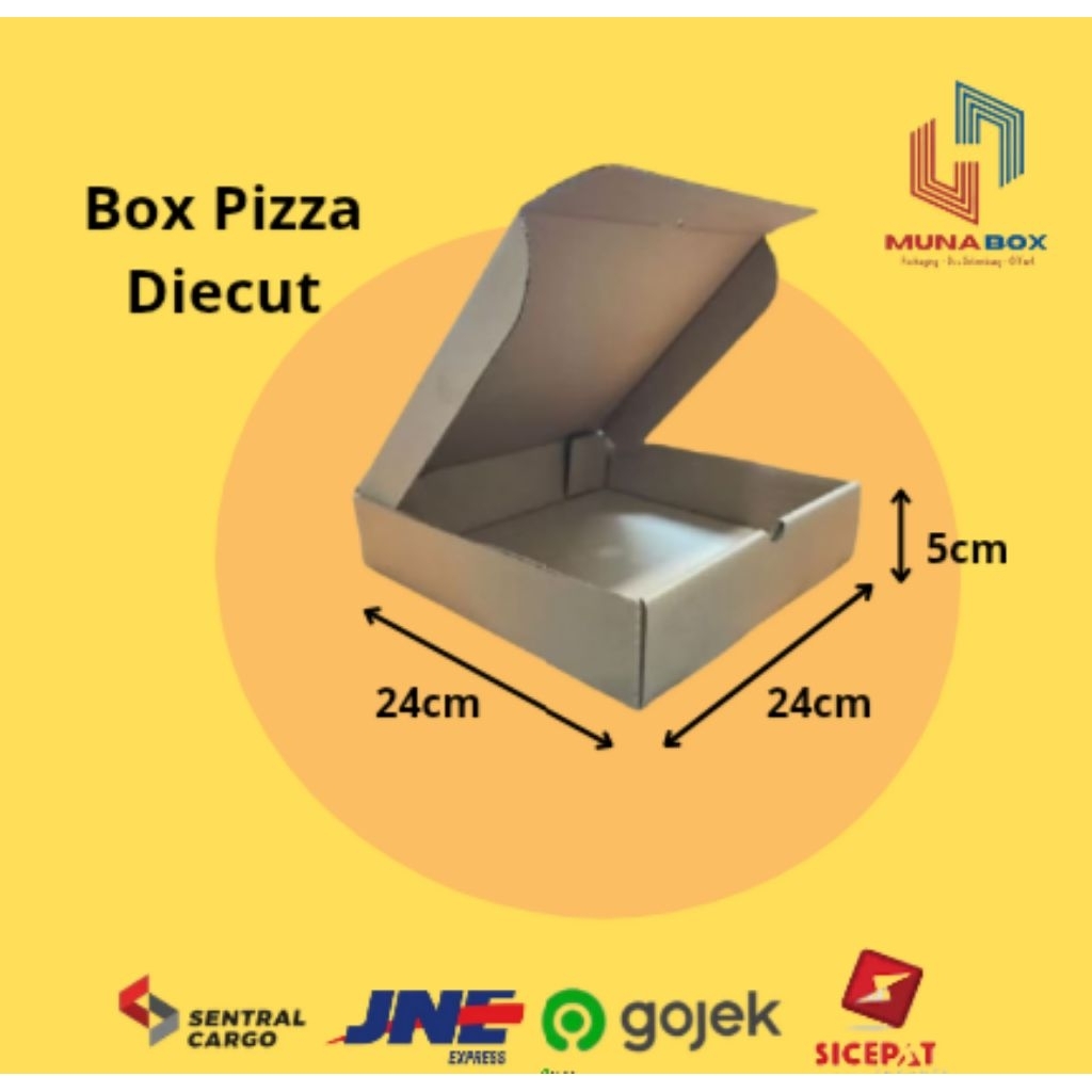 

Kardus Box Pizza 20x20x4 Kardus kemasan Pizza Die Cut