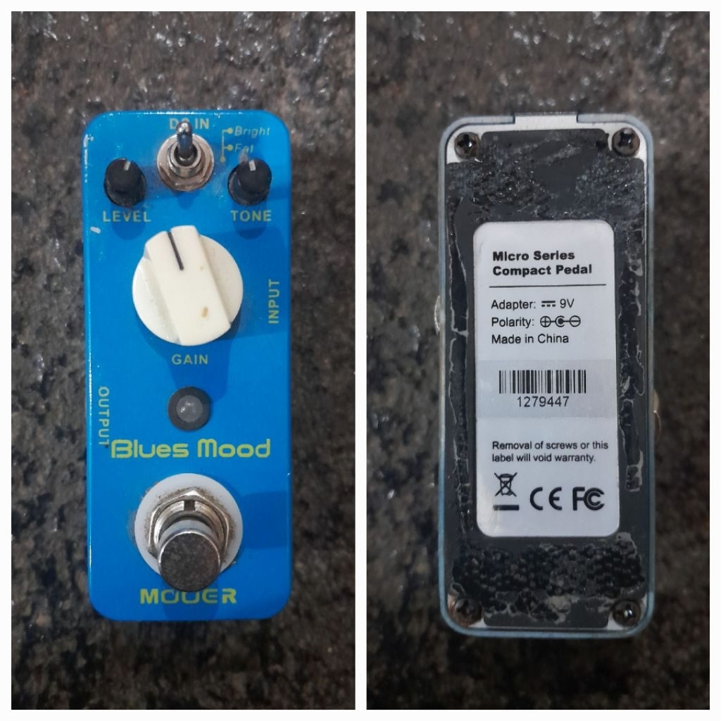 Efek Gitar Stompbox - Overdrive Mooer Blues Mood