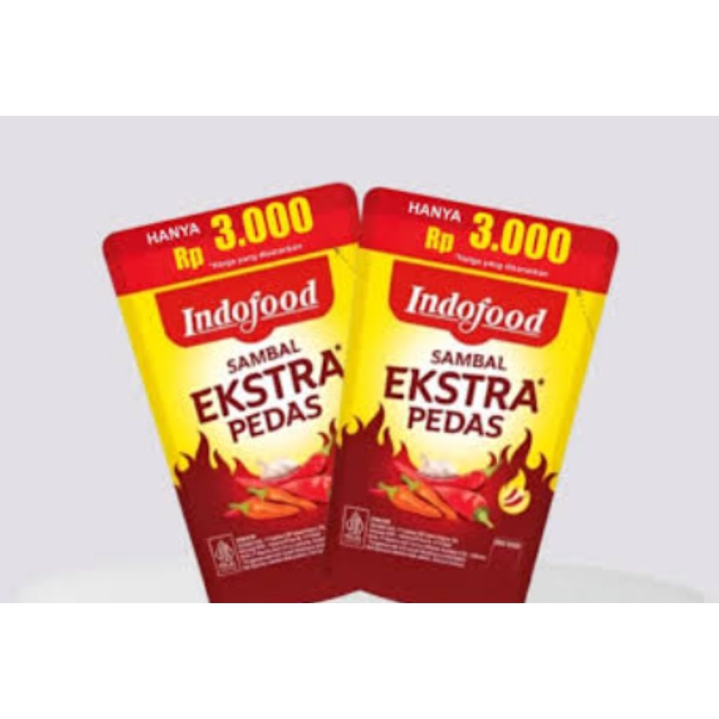 

sambal indofood extra pedas pouch 75gr