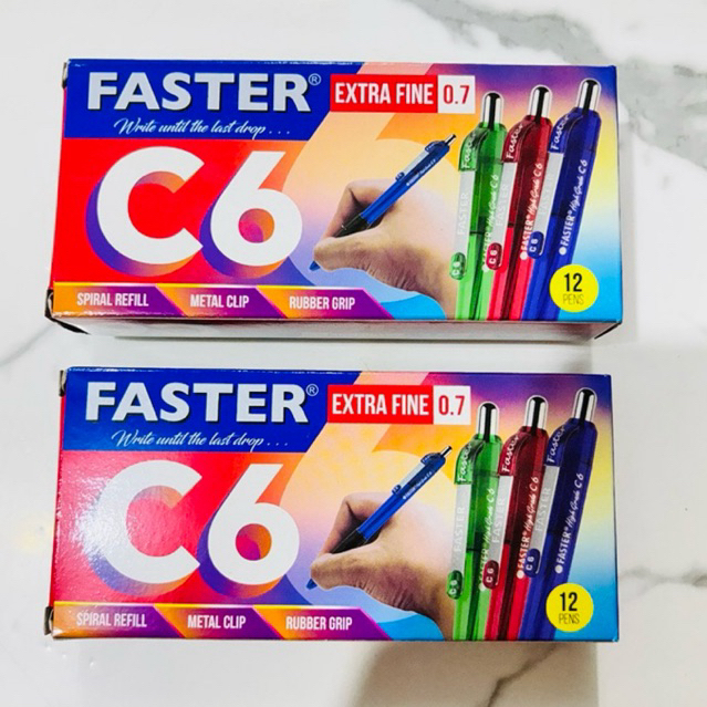 

( PAK ) Pulpen Cetek Faster C6 / Bolpen Cetek C6